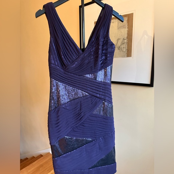 Elegant Purple Evening Dress - Picture 1 of 5